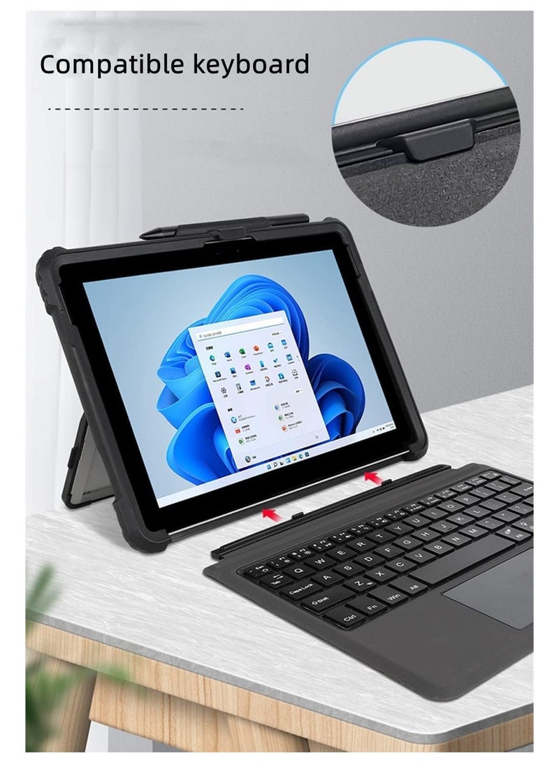 Case for Microsoft Surface Pro11/ Pro 10/Surface Pro 9 13 inch, Heavy Duty Rugged Hard Shell Cover with Shoulder Strap and Hand Strap  Stylus Holder, Keyboard Compatible - Image 5